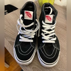 Black Vans high top size 6.5 woman’s